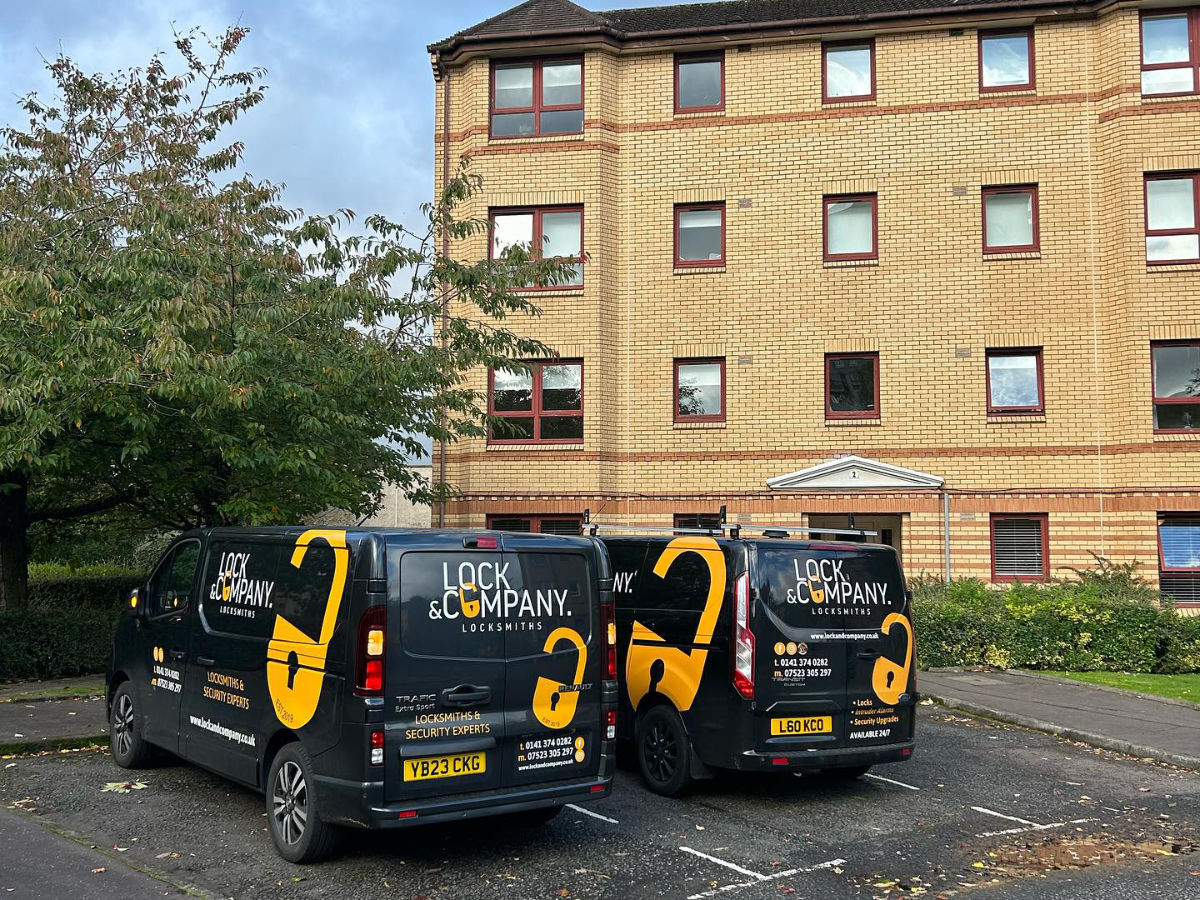 Emergency locksmith van in Glasgow